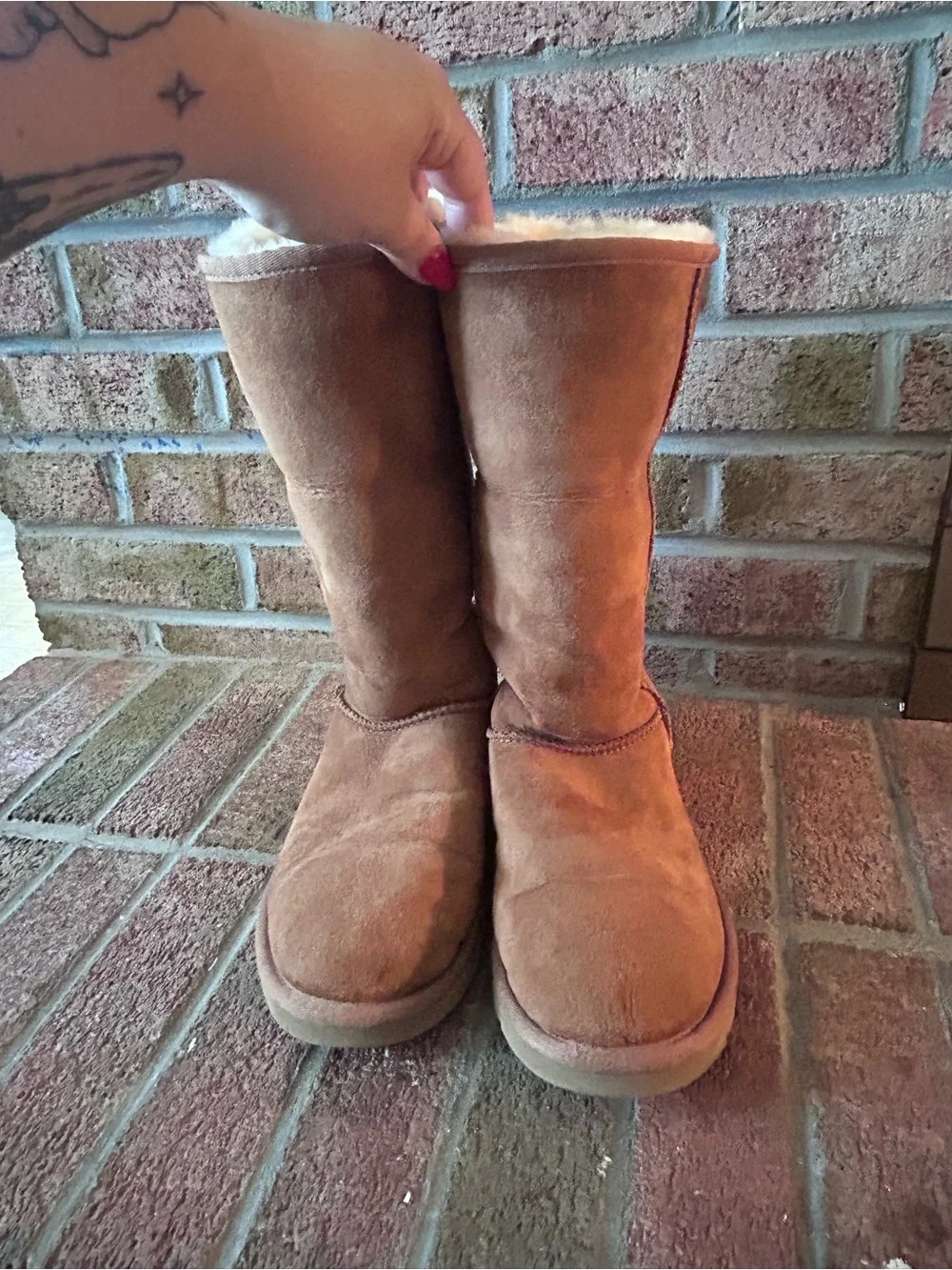 UGG Classic Tall Suede Boots in Chestnut